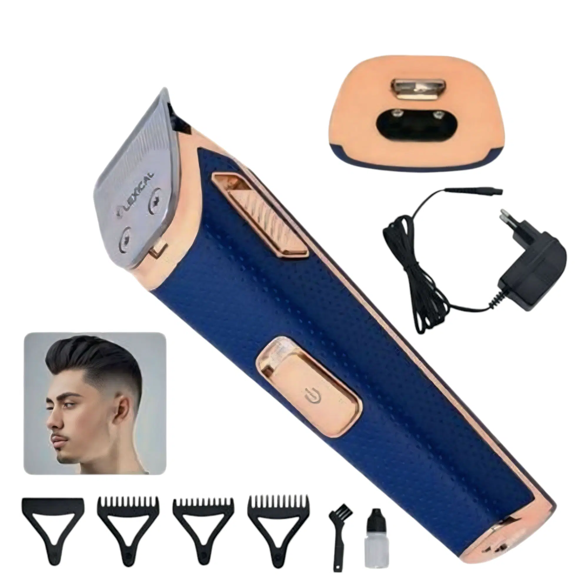 Tondeuse Professionnelle Rechargeable Pour Barbe Et Cheveux-Noir & Bronze