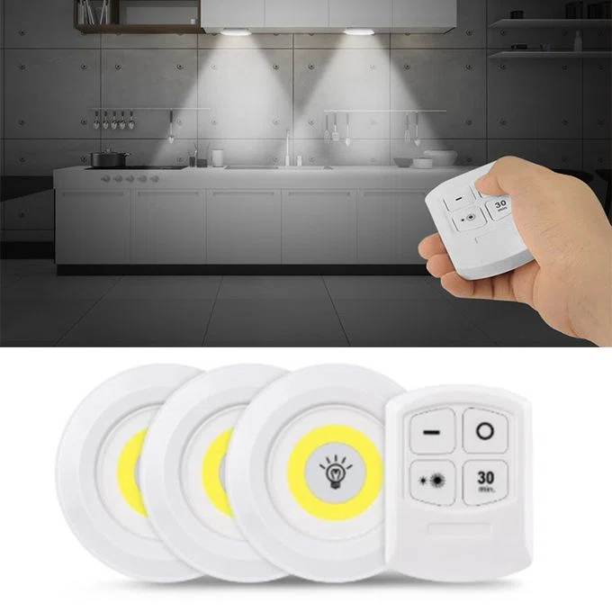 Lot de 3 spots - Led Sans Fil
