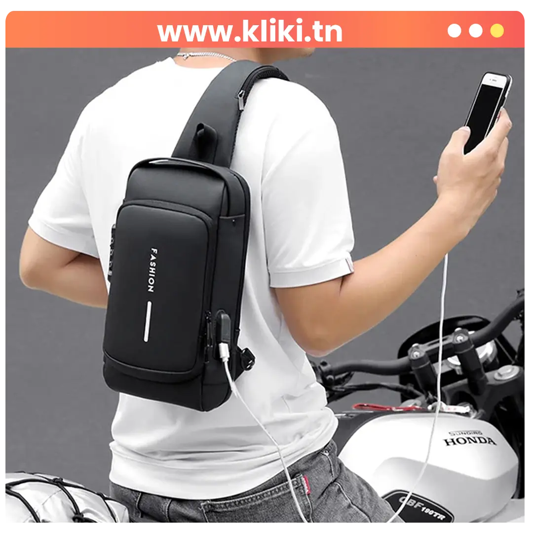Sac à dos waterproof avec antivol et chargeur USB