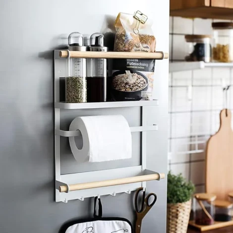 Étagère Magnétique pour Réfrigérateur - Organisateur de Cuisine Multifonctionnel