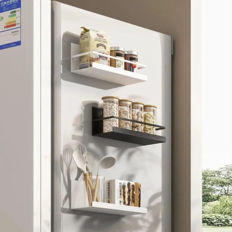 Étagère Magnétique à Épices pour Réfrigérateur - Optimisez l'Espace de Votre Cuisine