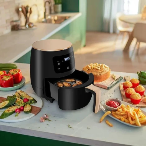 Friteuse Sans Huile 6L Silver Crest - Cuisson Saine et Rapide pour Vos Aliments Préférés