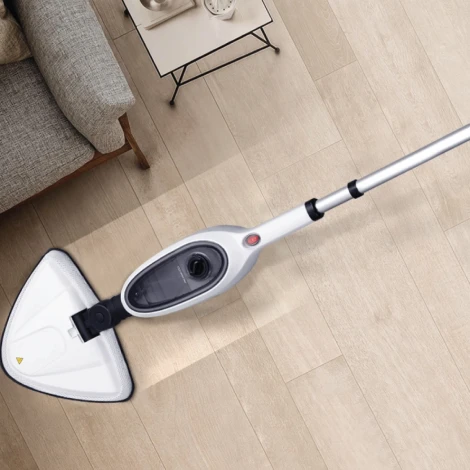 Nettoyeur Vapeur Électrique 8-en-1 pour Carrelage et Bois Dur – Idéal pour Tapis et Sols