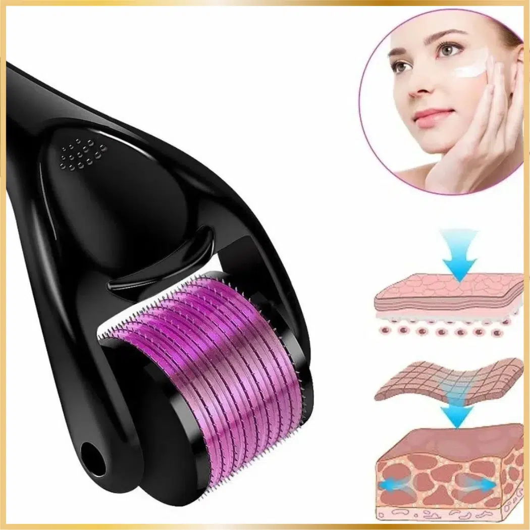 DERMA ROLLER -Aiguilles Titane - Soin Visage 540 Aiguilles