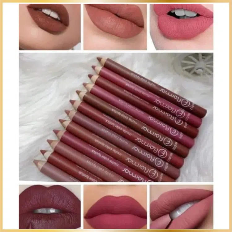 12 Crayons à lèvres Flormar Matte