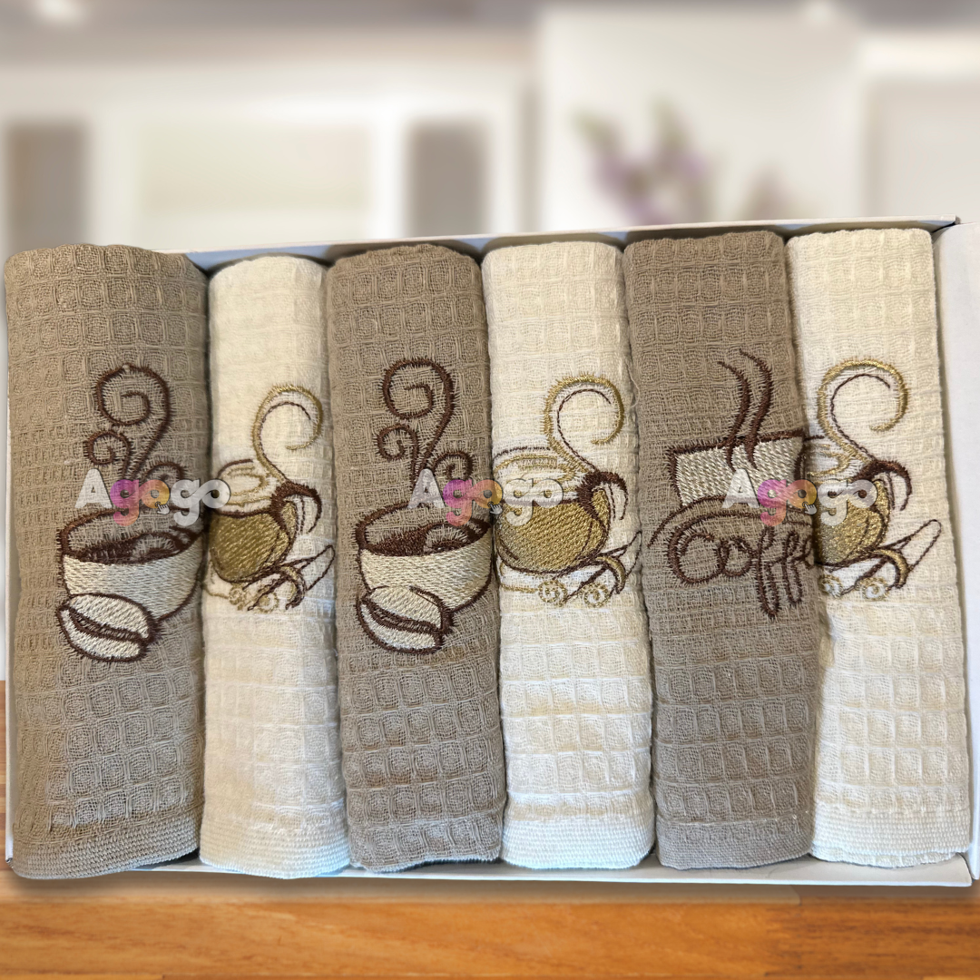 Pack 6 serviettes de cuisine