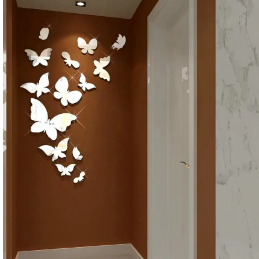 mirroir papillon acrylique