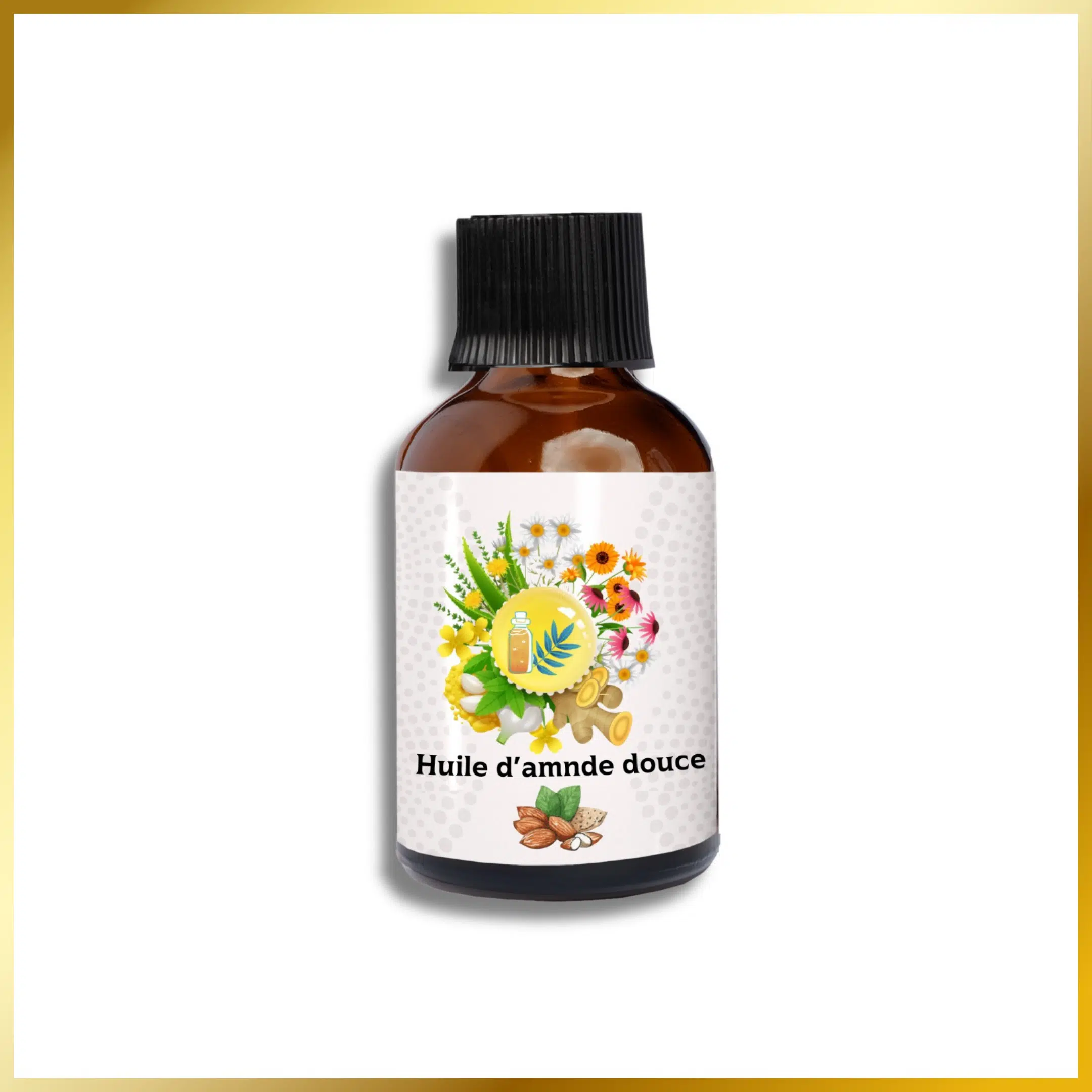 🌿 Huile d'Amande Douce Extra Vierge- 100 ml  🌿