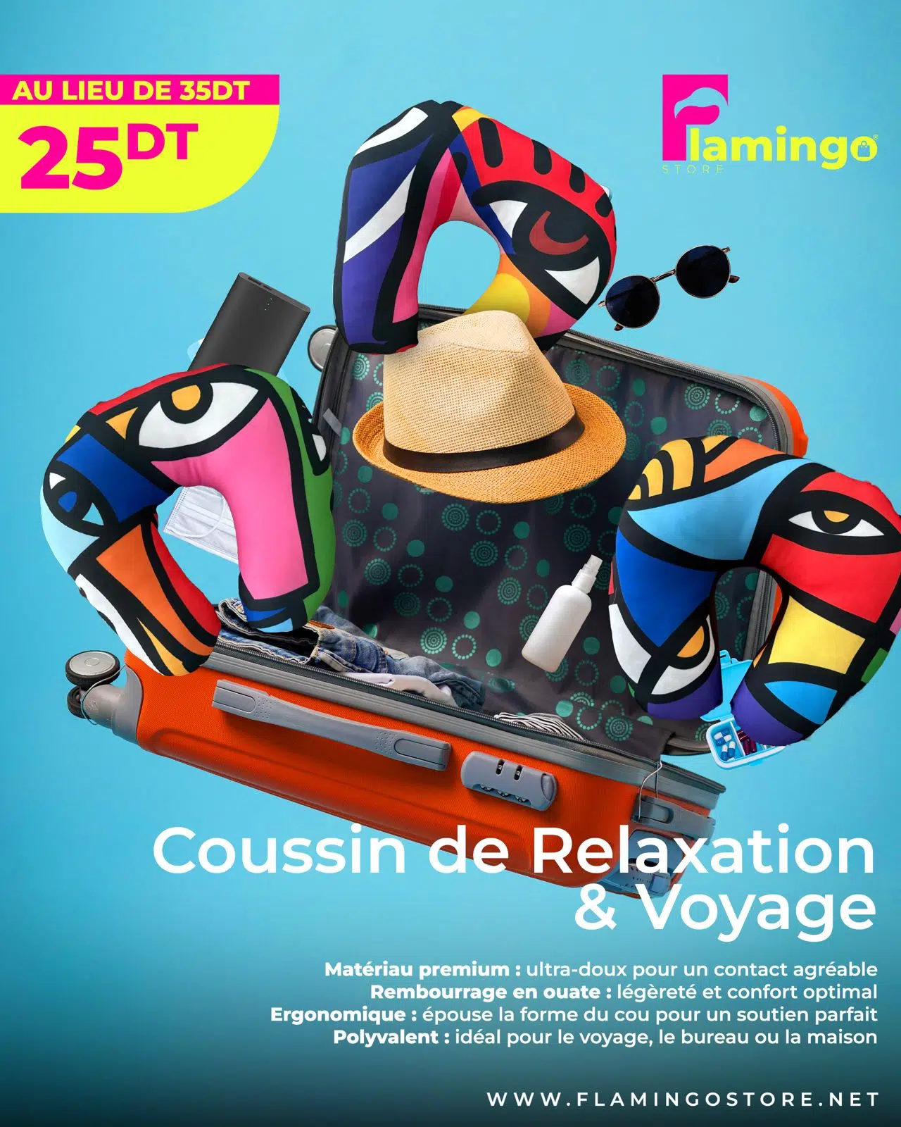 coussin de voyage picasso