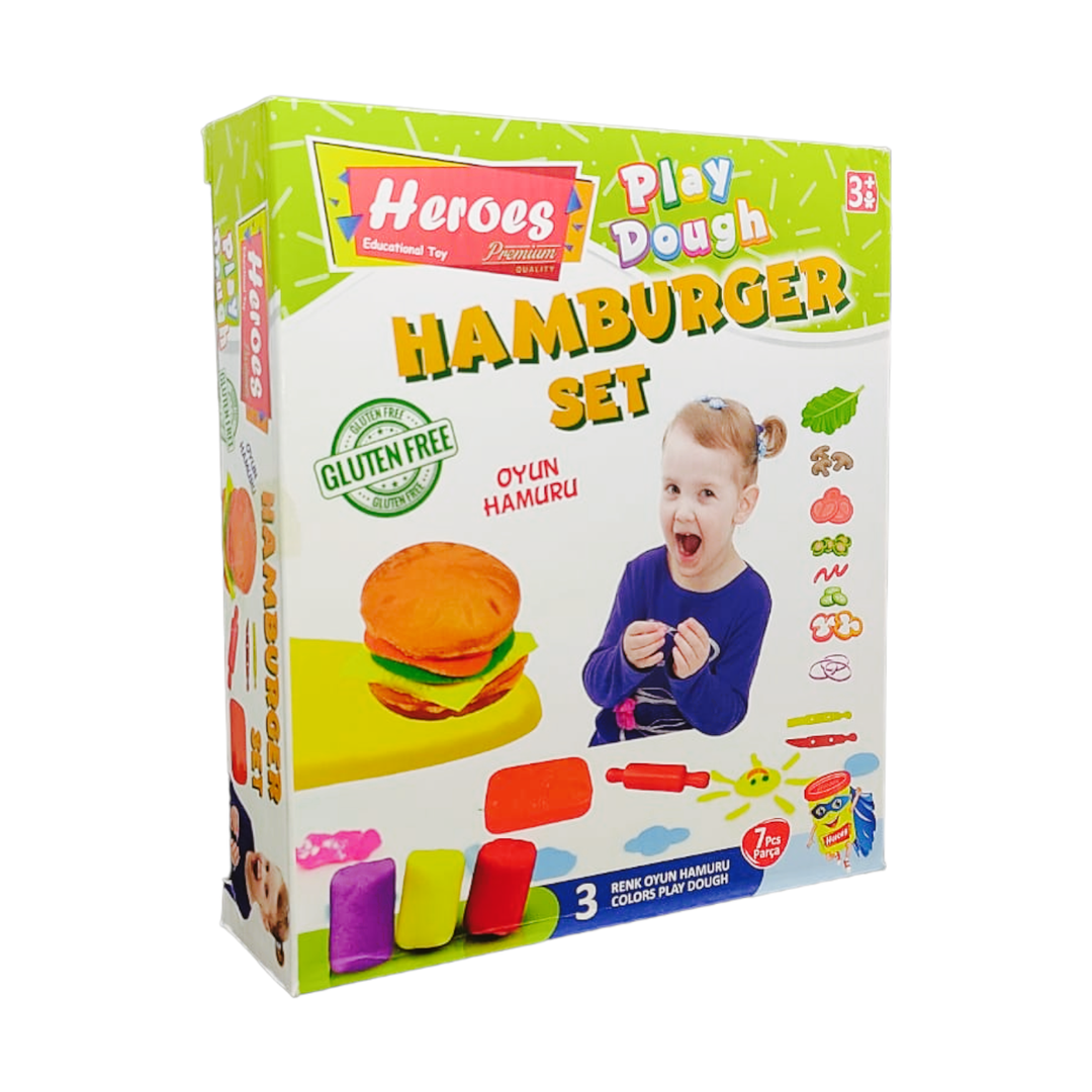 Yatirou  Heroes hamburger set de pâte à modeler 7 pcs (ERN-589)