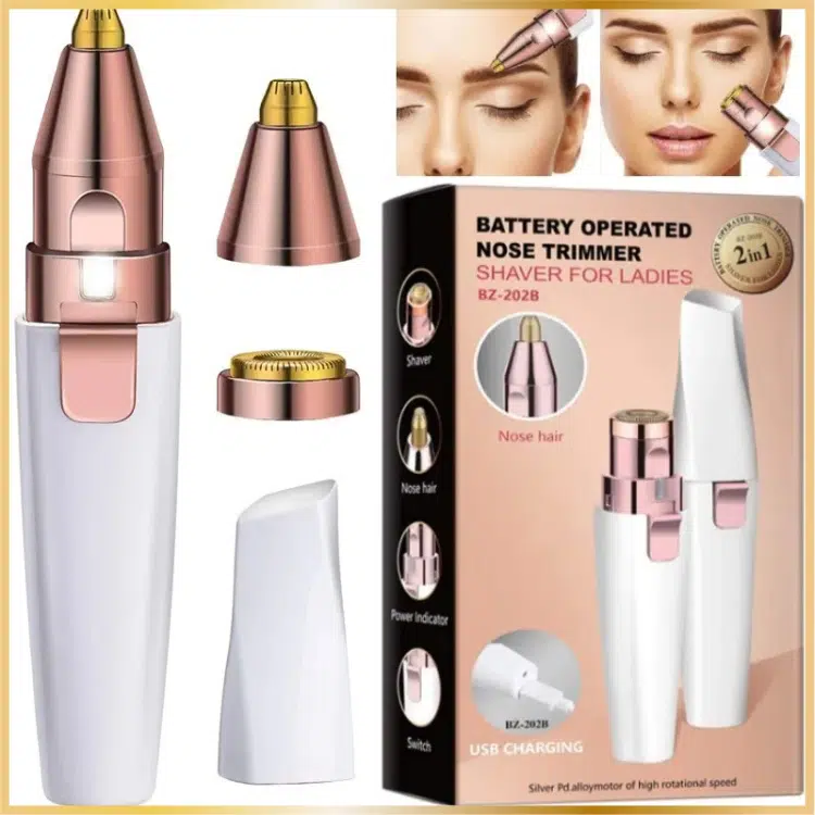 Rasoir Féminin 2 en 1 Rechargeable avec LED