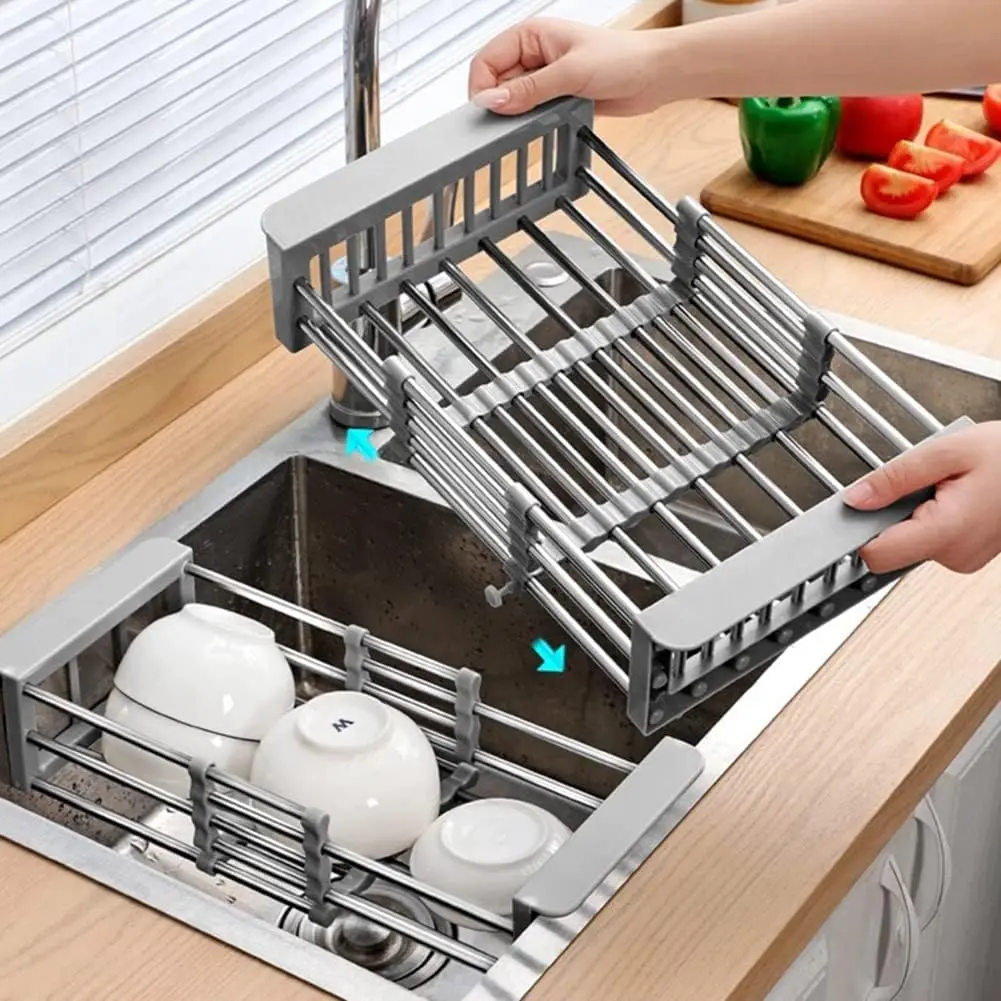 Évier de cuisine en acier inoxydable رف المطبخ الفولاذ المقاوم للصدأ