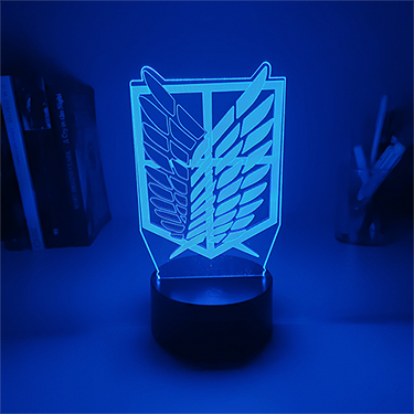 Attack on top titan 3d lamp