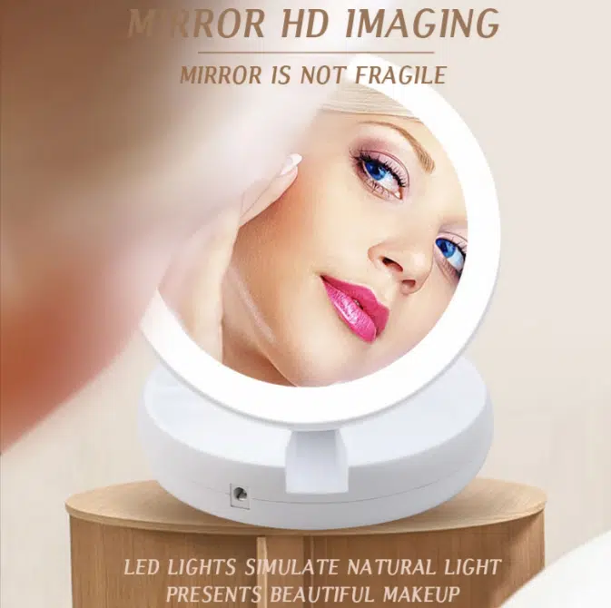 Miroir Cosmétique LED ✅️ USB  مرآة ذكية و متطورة و حتى شارج