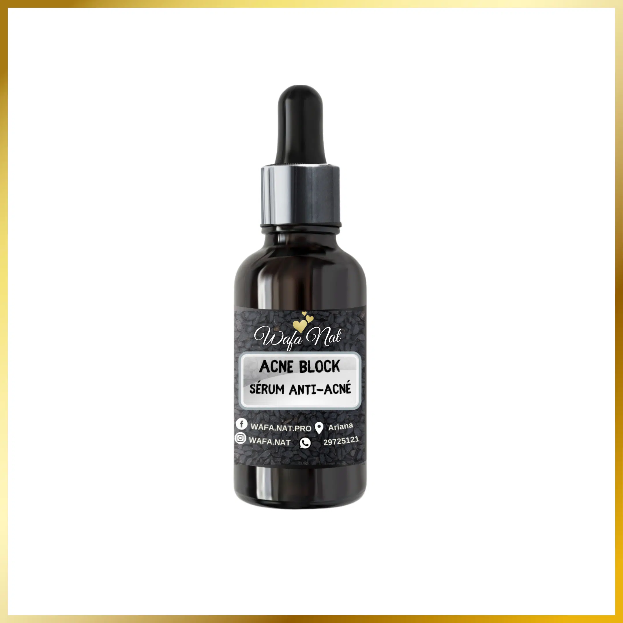 Sérum Anti Acné au Nigelle et l' Arbre à Thé- 30 ml