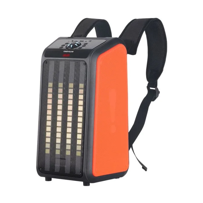 LOMINOS  Haut Parleur Sac à Dos NDR Q69 Bluetooth LED - orange