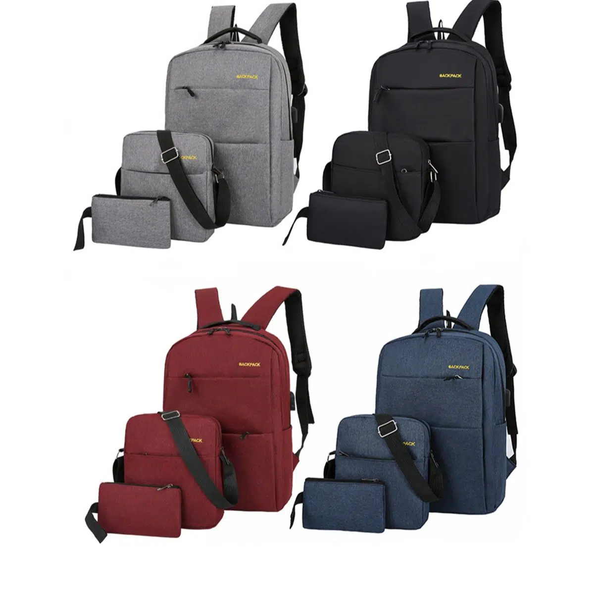Set 3 piéces Sac a dos