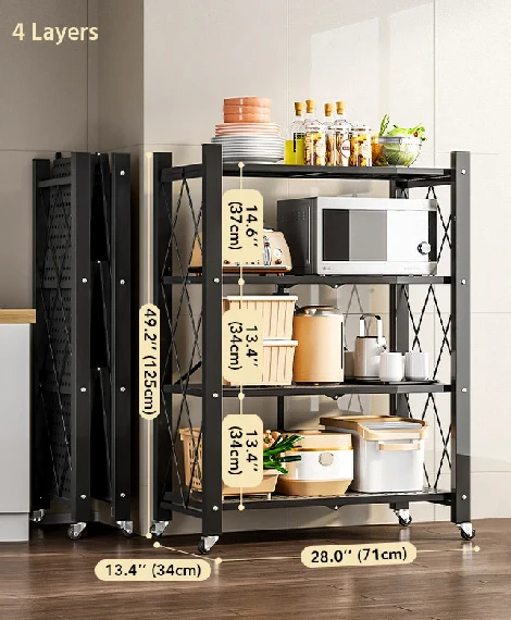 Étagère de Rangement Pliable | Multifonctionnelle et Sans Installation