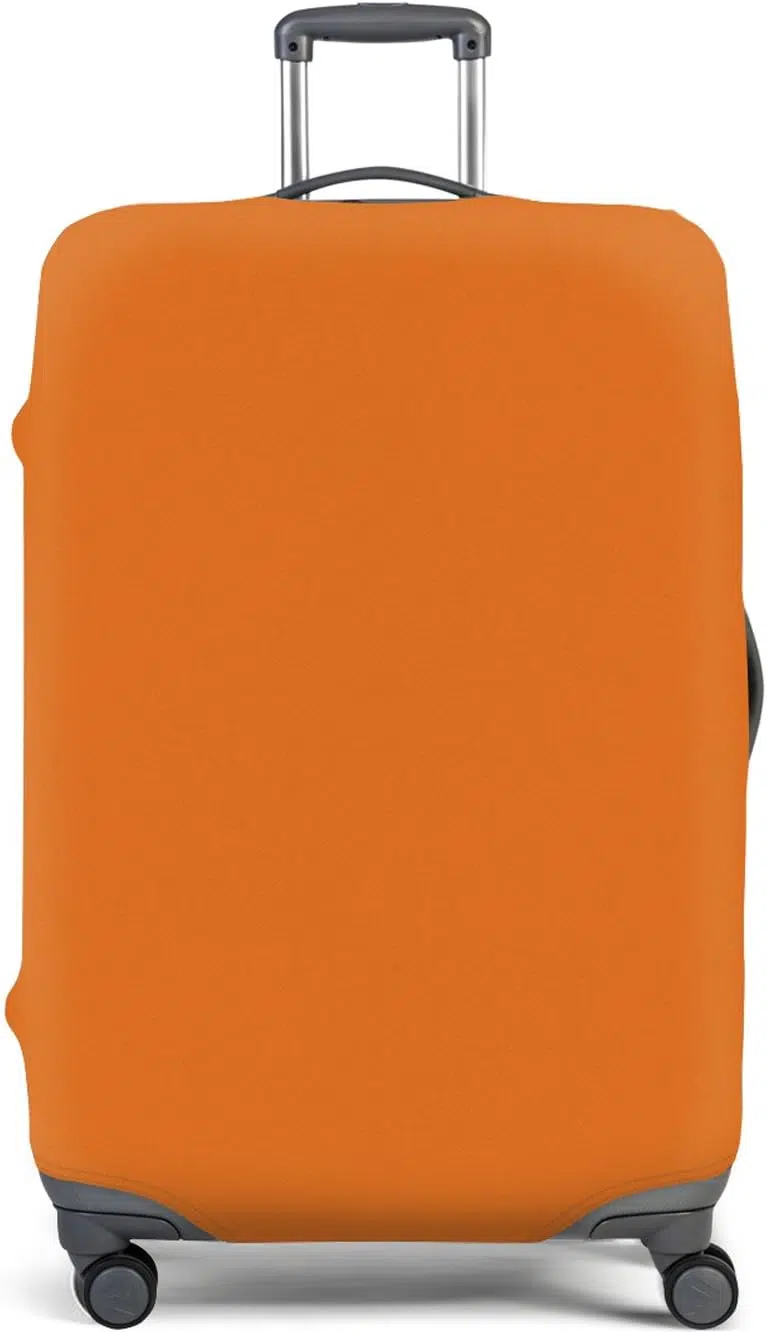 Housse de valise orange