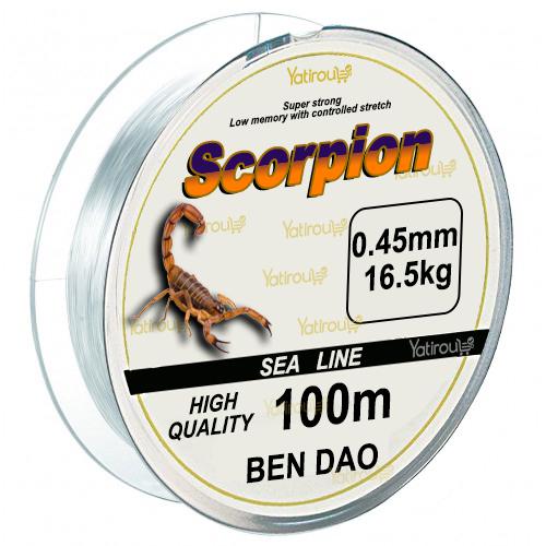 Yatirou  Bobine Fil de Pêche - Scorpion fil 100m • 0.45mm • 16.5kg