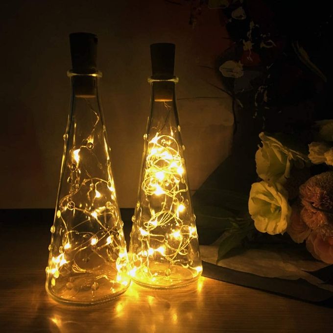 3 BOUCHONS lumineux LED BLANCHE, pour bouteilles de vin - [PEARLTV.FR] 